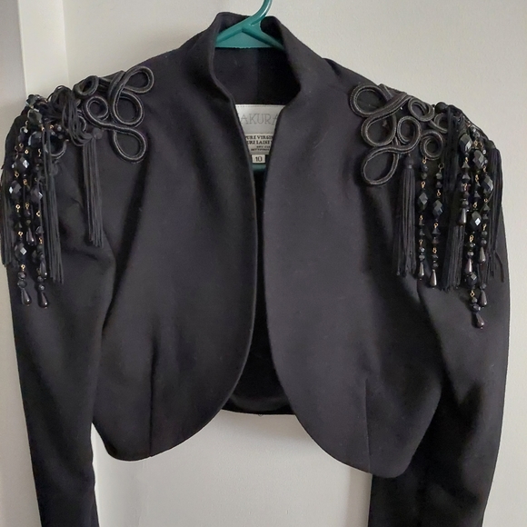 Vintage Zakura strapless dress with Bolero - Picture 3 of 4